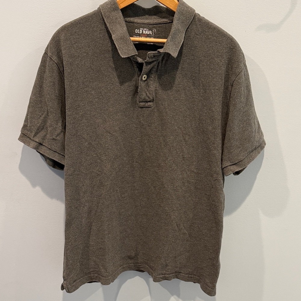 Old Navy Men's Charcoal Polo Shirt